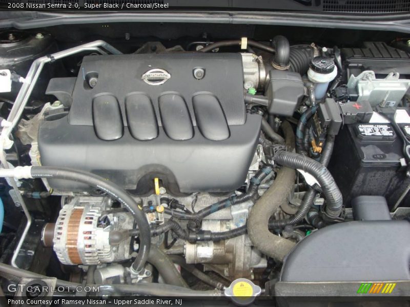 Super Black / Charcoal/Steel 2008 Nissan Sentra 2.0