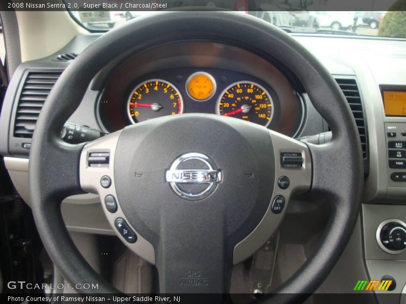 Super Black / Charcoal/Steel 2008 Nissan Sentra 2.0