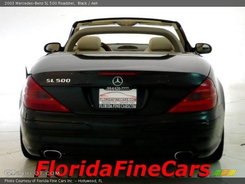 Black / Ash 2003 Mercedes-Benz SL 500 Roadster