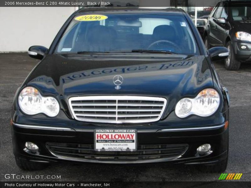 Black / Black 2006 Mercedes-Benz C 280 4Matic Luxury