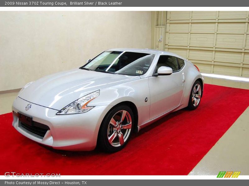 Brilliant Silver / Black Leather 2009 Nissan 370Z Touring Coupe