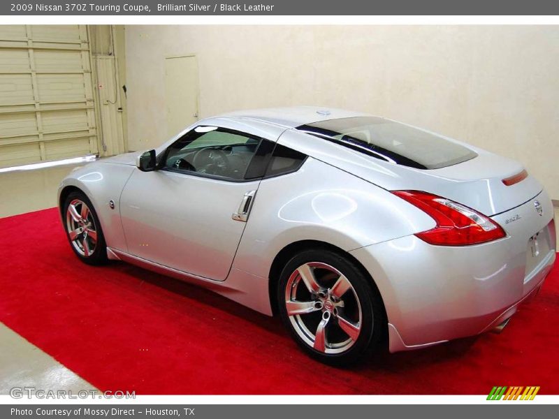 Brilliant Silver / Black Leather 2009 Nissan 370Z Touring Coupe