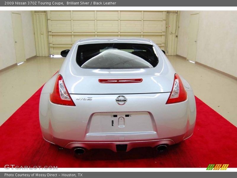 Brilliant Silver / Black Leather 2009 Nissan 370Z Touring Coupe