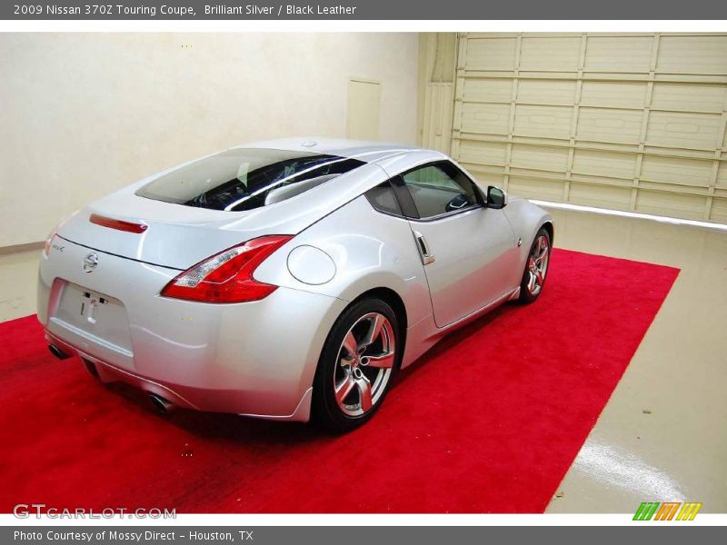 Brilliant Silver / Black Leather 2009 Nissan 370Z Touring Coupe