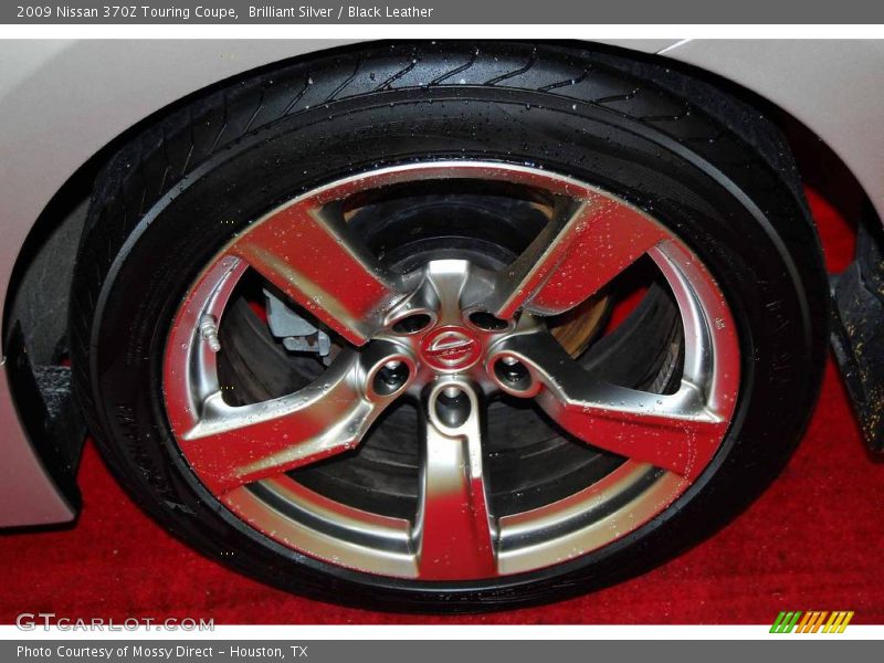 Brilliant Silver / Black Leather 2009 Nissan 370Z Touring Coupe