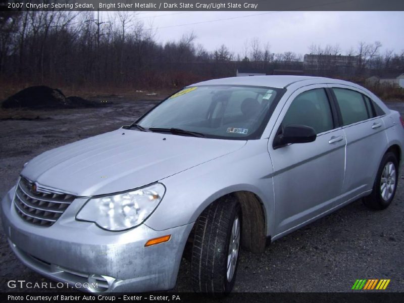 Bright Silver Metallic / Dark Slate Gray/Light Slate Gray 2007 Chrysler Sebring Sedan