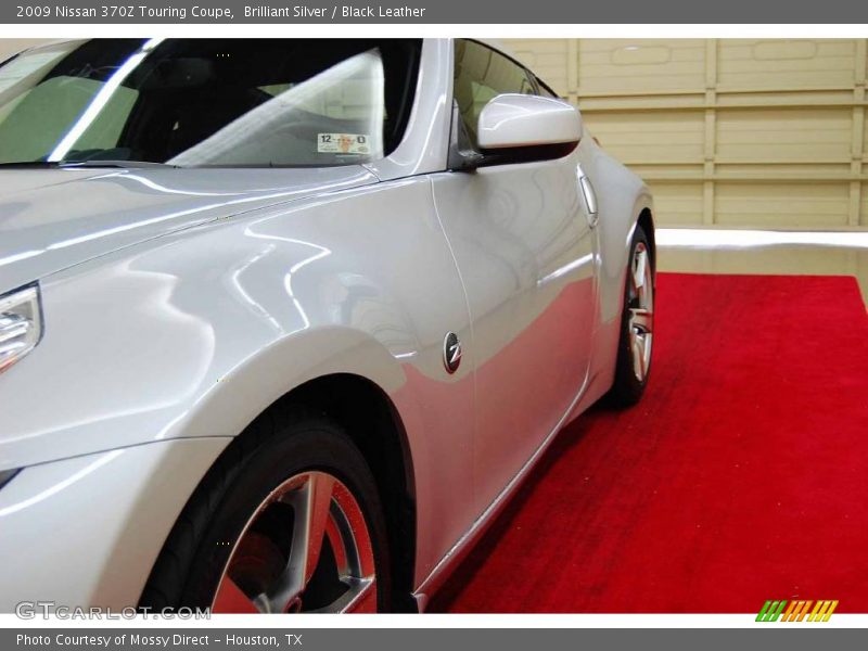 Brilliant Silver / Black Leather 2009 Nissan 370Z Touring Coupe