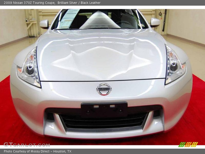 Brilliant Silver / Black Leather 2009 Nissan 370Z Touring Coupe