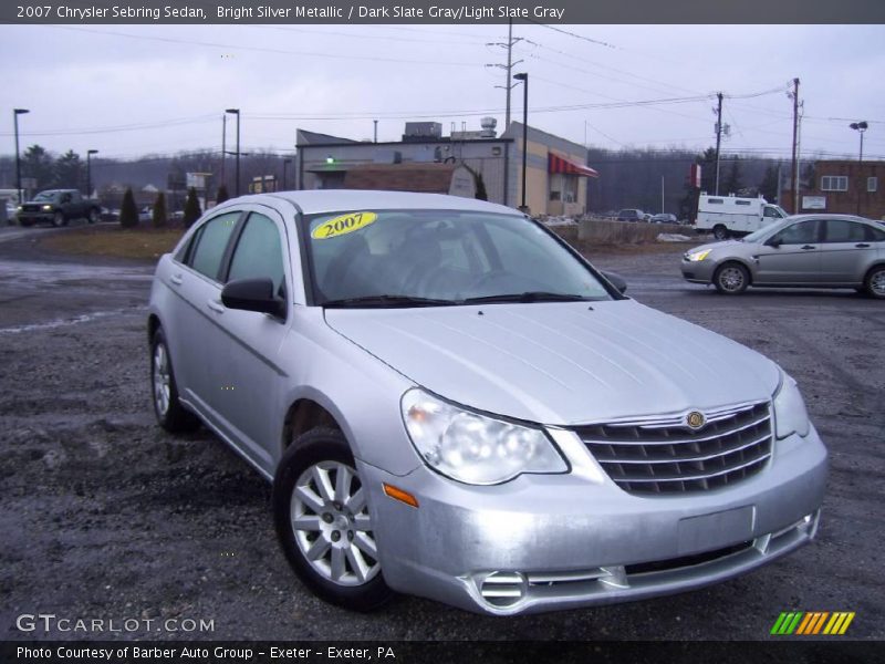 Bright Silver Metallic / Dark Slate Gray/Light Slate Gray 2007 Chrysler Sebring Sedan