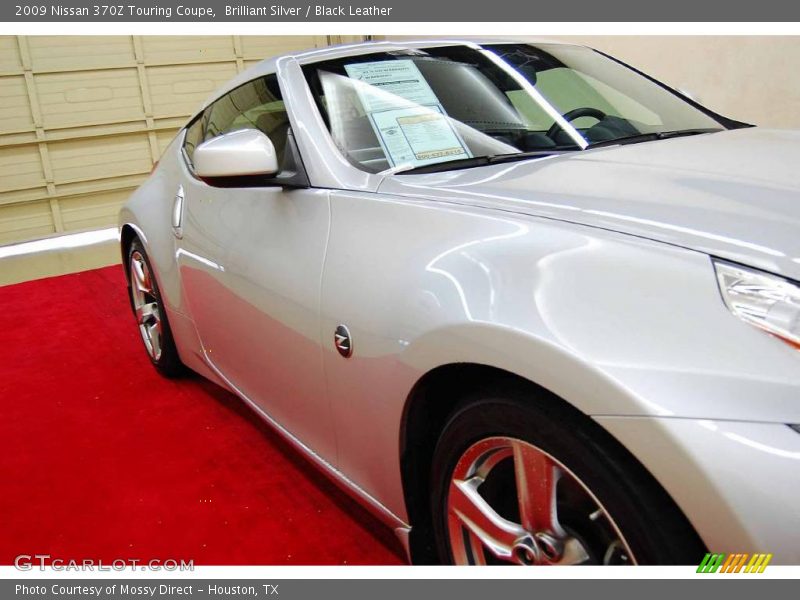 Brilliant Silver / Black Leather 2009 Nissan 370Z Touring Coupe