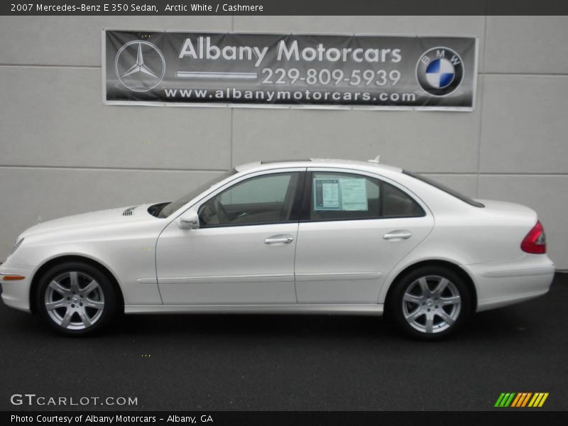 Arctic White / Cashmere 2007 Mercedes-Benz E 350 Sedan