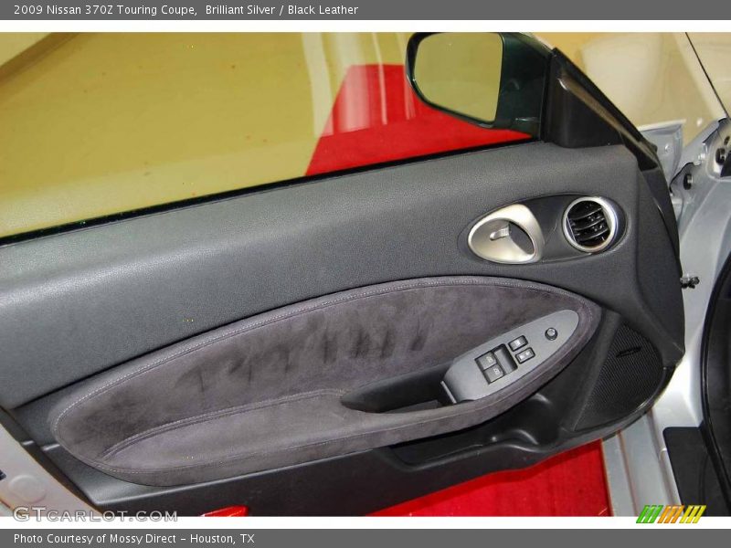 Brilliant Silver / Black Leather 2009 Nissan 370Z Touring Coupe