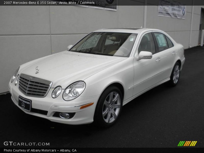 Arctic White / Cashmere 2007 Mercedes-Benz E 350 Sedan