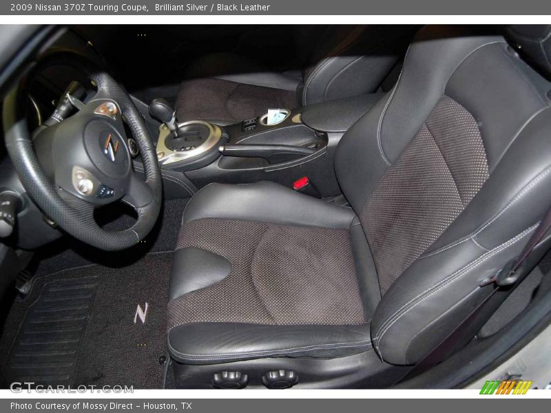 Brilliant Silver / Black Leather 2009 Nissan 370Z Touring Coupe