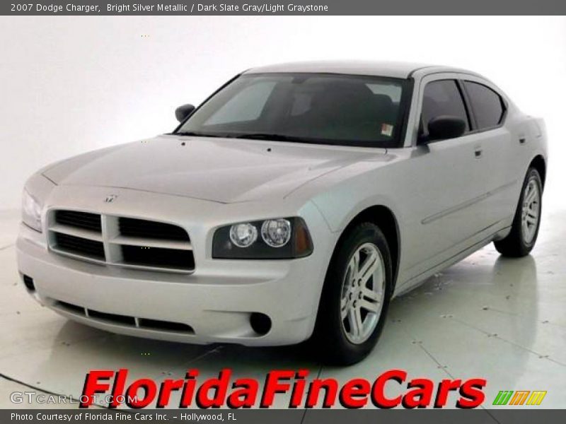 Bright Silver Metallic / Dark Slate Gray/Light Graystone 2007 Dodge Charger