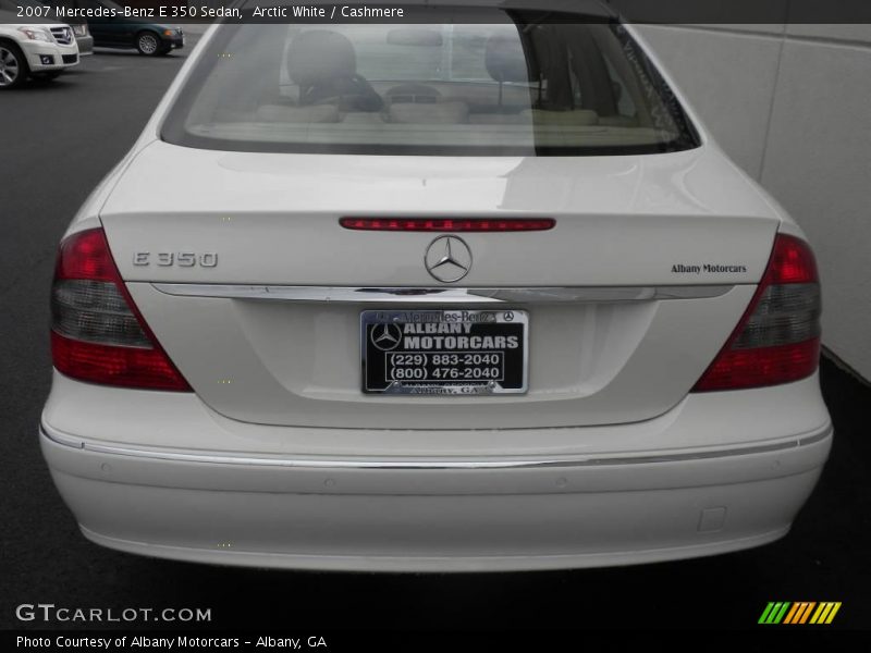 Arctic White / Cashmere 2007 Mercedes-Benz E 350 Sedan