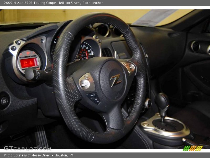 Brilliant Silver / Black Leather 2009 Nissan 370Z Touring Coupe