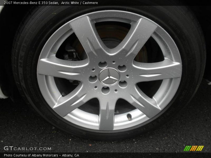 Arctic White / Cashmere 2007 Mercedes-Benz E 350 Sedan