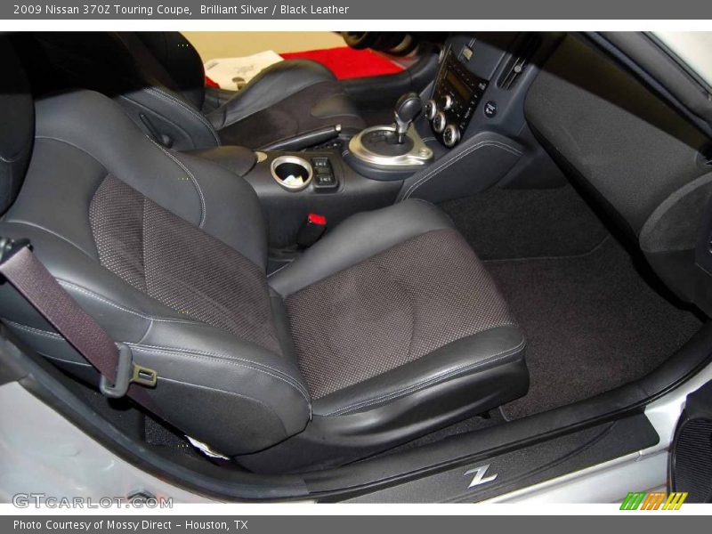 Brilliant Silver / Black Leather 2009 Nissan 370Z Touring Coupe