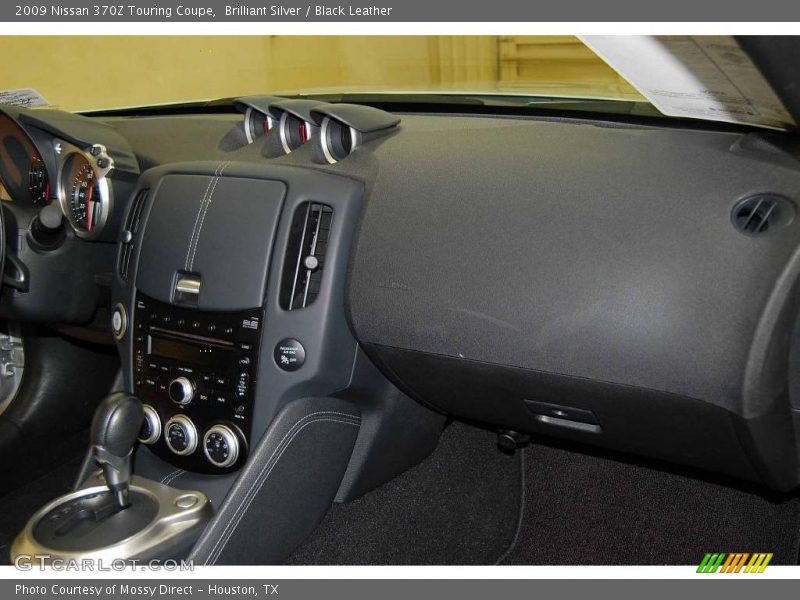 Brilliant Silver / Black Leather 2009 Nissan 370Z Touring Coupe