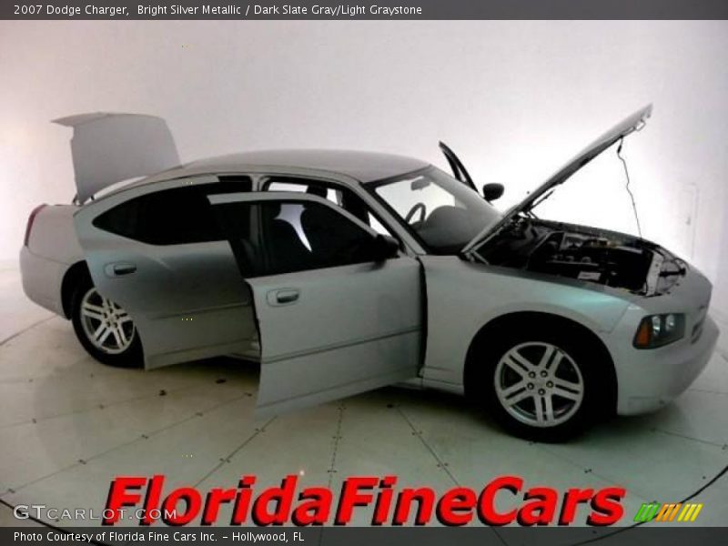 Bright Silver Metallic / Dark Slate Gray/Light Graystone 2007 Dodge Charger