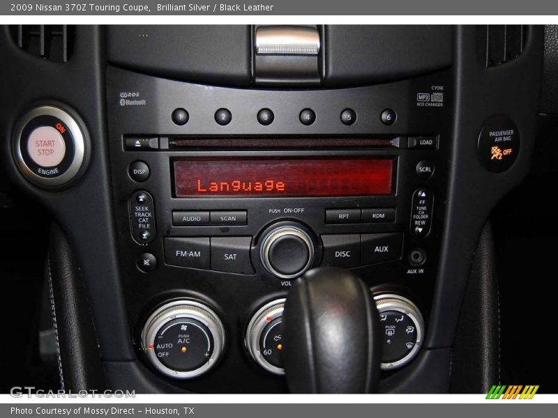 Brilliant Silver / Black Leather 2009 Nissan 370Z Touring Coupe