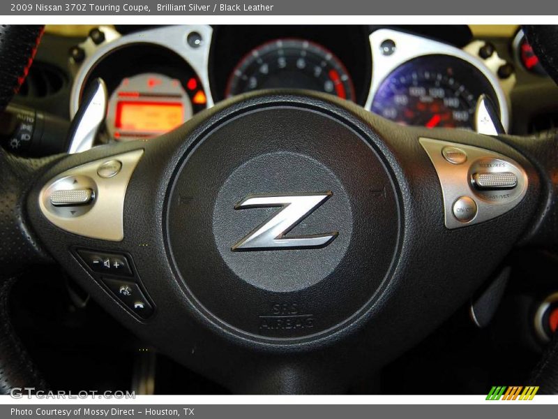Brilliant Silver / Black Leather 2009 Nissan 370Z Touring Coupe
