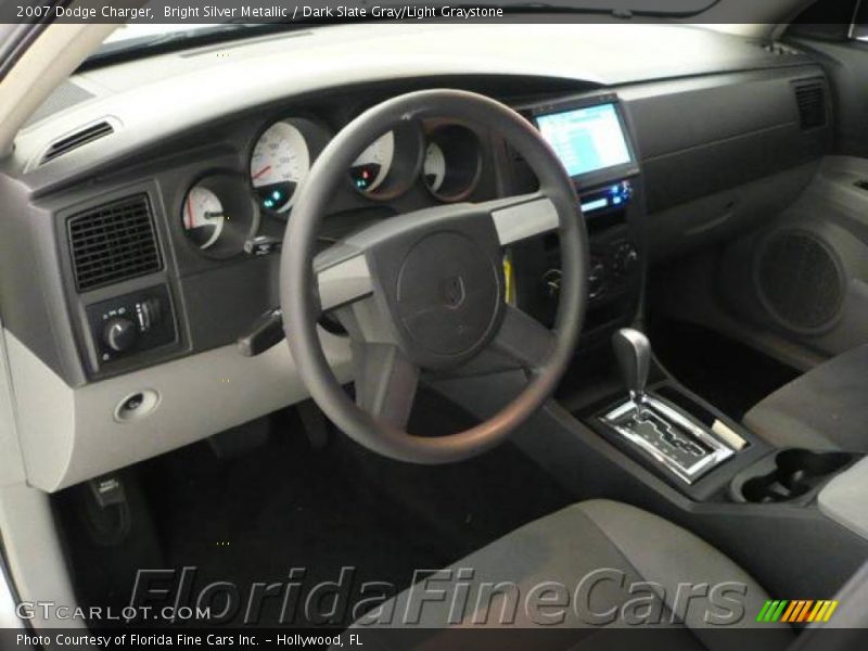 Bright Silver Metallic / Dark Slate Gray/Light Graystone 2007 Dodge Charger