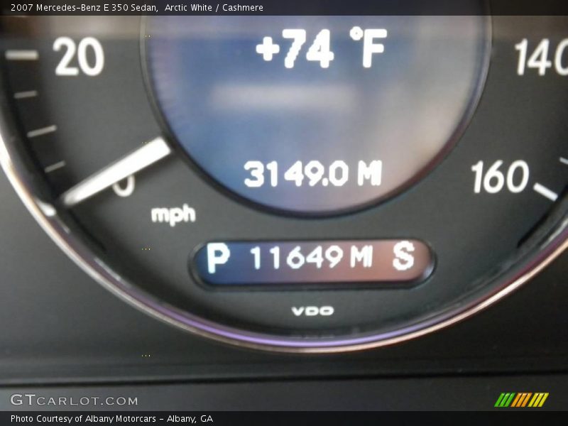 Arctic White / Cashmere 2007 Mercedes-Benz E 350 Sedan