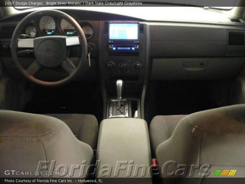 Bright Silver Metallic / Dark Slate Gray/Light Graystone 2007 Dodge Charger