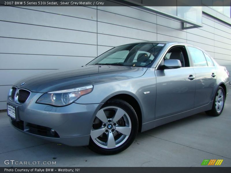 Silver Grey Metallic / Grey 2007 BMW 5 Series 530i Sedan