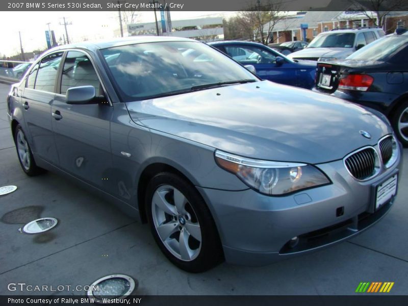 Silver Grey Metallic / Grey 2007 BMW 5 Series 530i Sedan
