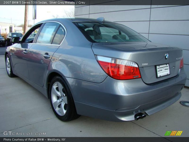 Silver Grey Metallic / Grey 2007 BMW 5 Series 530i Sedan