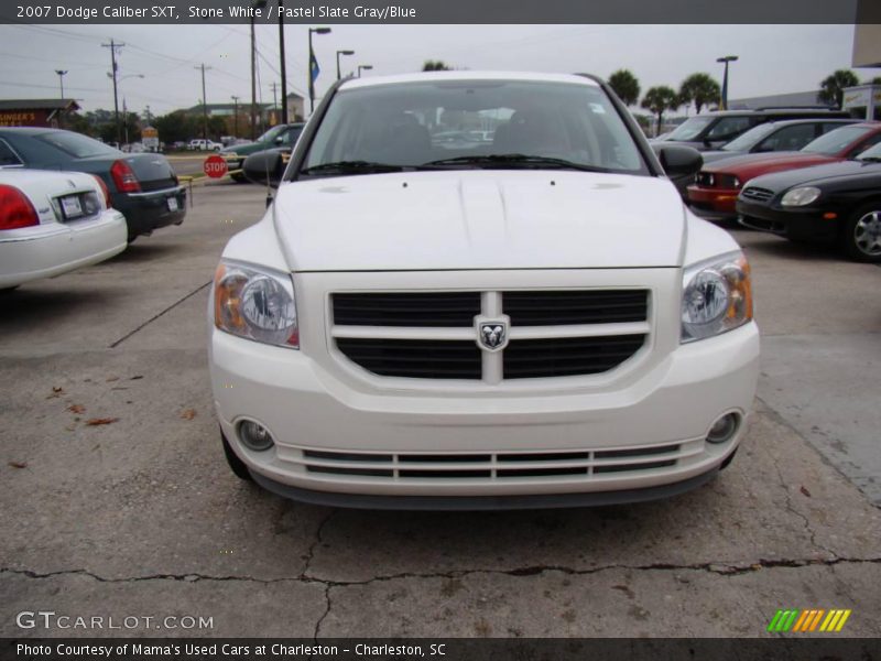 Stone White / Pastel Slate Gray/Blue 2007 Dodge Caliber SXT
