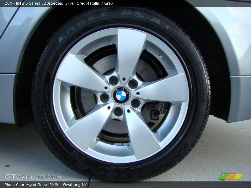 Silver Grey Metallic / Grey 2007 BMW 5 Series 530i Sedan