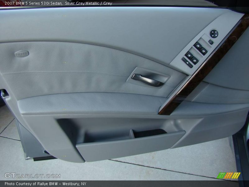 Silver Grey Metallic / Grey 2007 BMW 5 Series 530i Sedan
