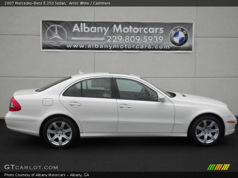 Arctic White / Cashmere 2007 Mercedes-Benz E 350 Sedan