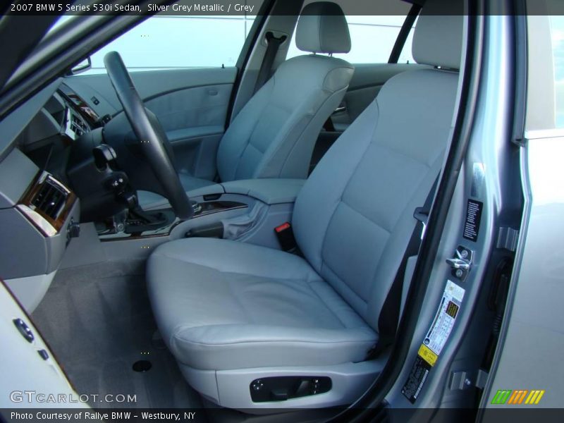 Silver Grey Metallic / Grey 2007 BMW 5 Series 530i Sedan