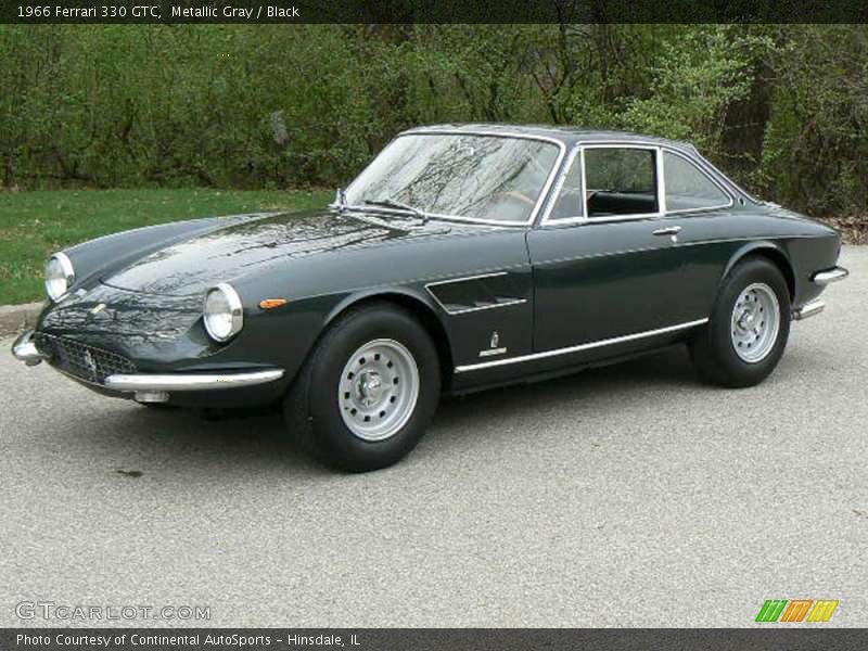 Metallic Gray / Black 1966 Ferrari 330 GTC