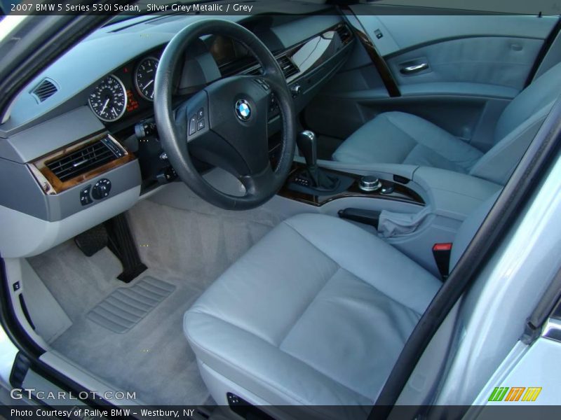 Silver Grey Metallic / Grey 2007 BMW 5 Series 530i Sedan