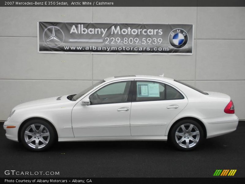 Arctic White / Cashmere 2007 Mercedes-Benz E 350 Sedan