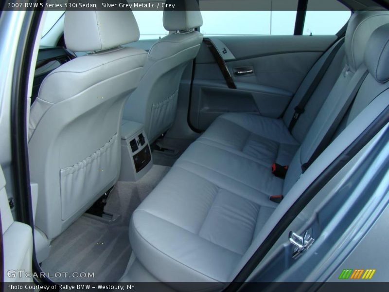 Silver Grey Metallic / Grey 2007 BMW 5 Series 530i Sedan