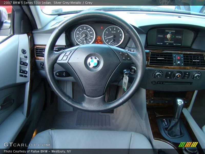 Silver Grey Metallic / Grey 2007 BMW 5 Series 530i Sedan