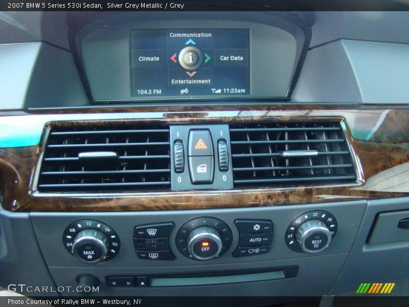 Silver Grey Metallic / Grey 2007 BMW 5 Series 530i Sedan