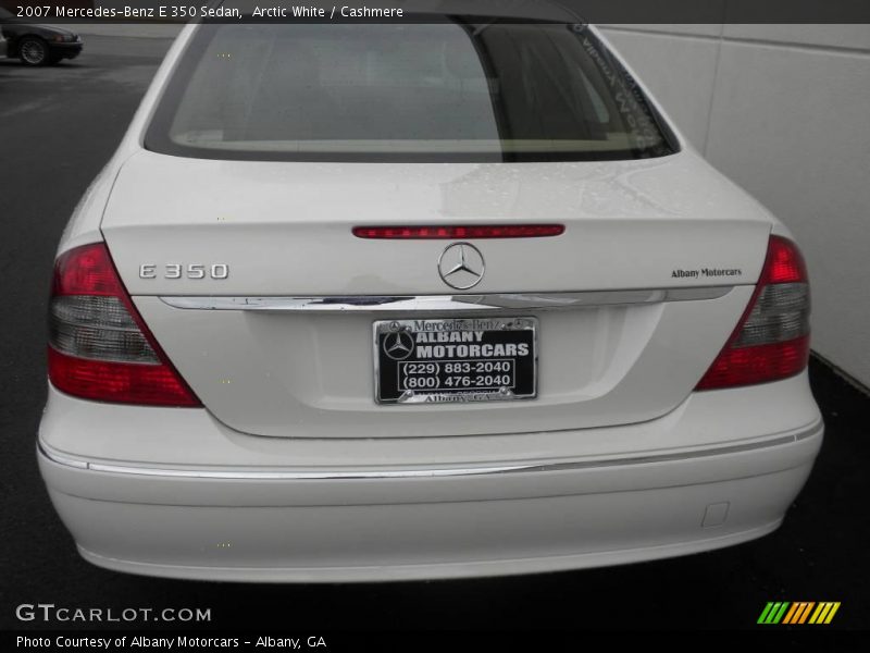 Arctic White / Cashmere 2007 Mercedes-Benz E 350 Sedan
