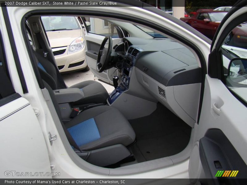 Stone White / Pastel Slate Gray/Blue 2007 Dodge Caliber SXT
