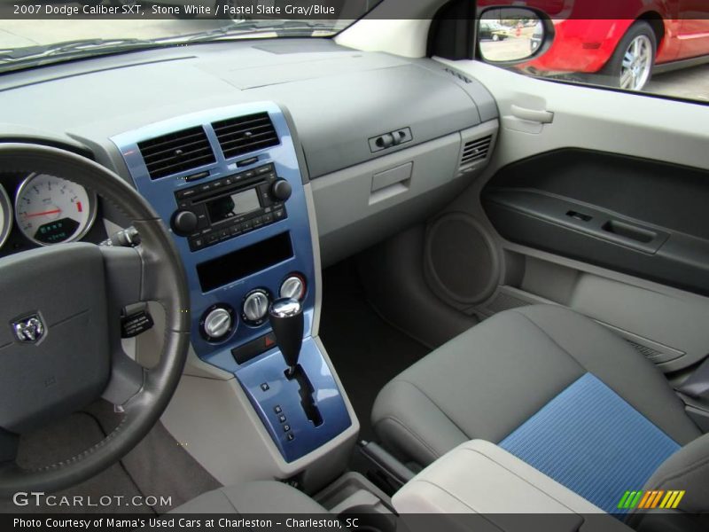 Stone White / Pastel Slate Gray/Blue 2007 Dodge Caliber SXT