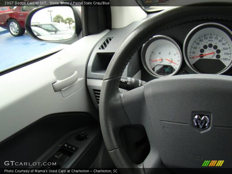 Stone White / Pastel Slate Gray/Blue 2007 Dodge Caliber SXT