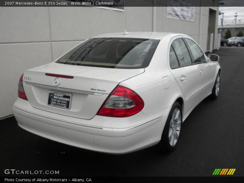 Arctic White / Cashmere 2007 Mercedes-Benz E 350 Sedan