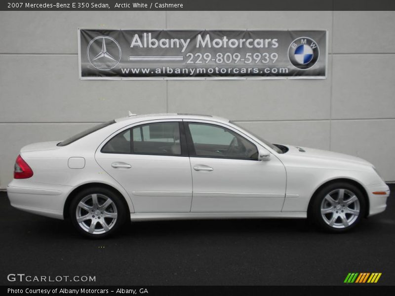 Arctic White / Cashmere 2007 Mercedes-Benz E 350 Sedan
